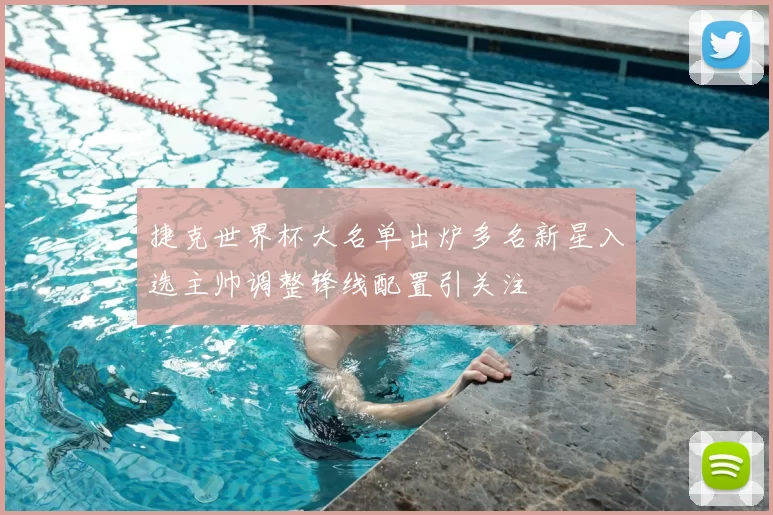 捷克世界杯大名单出炉多名新星入选主帅调整锋线配置引关注